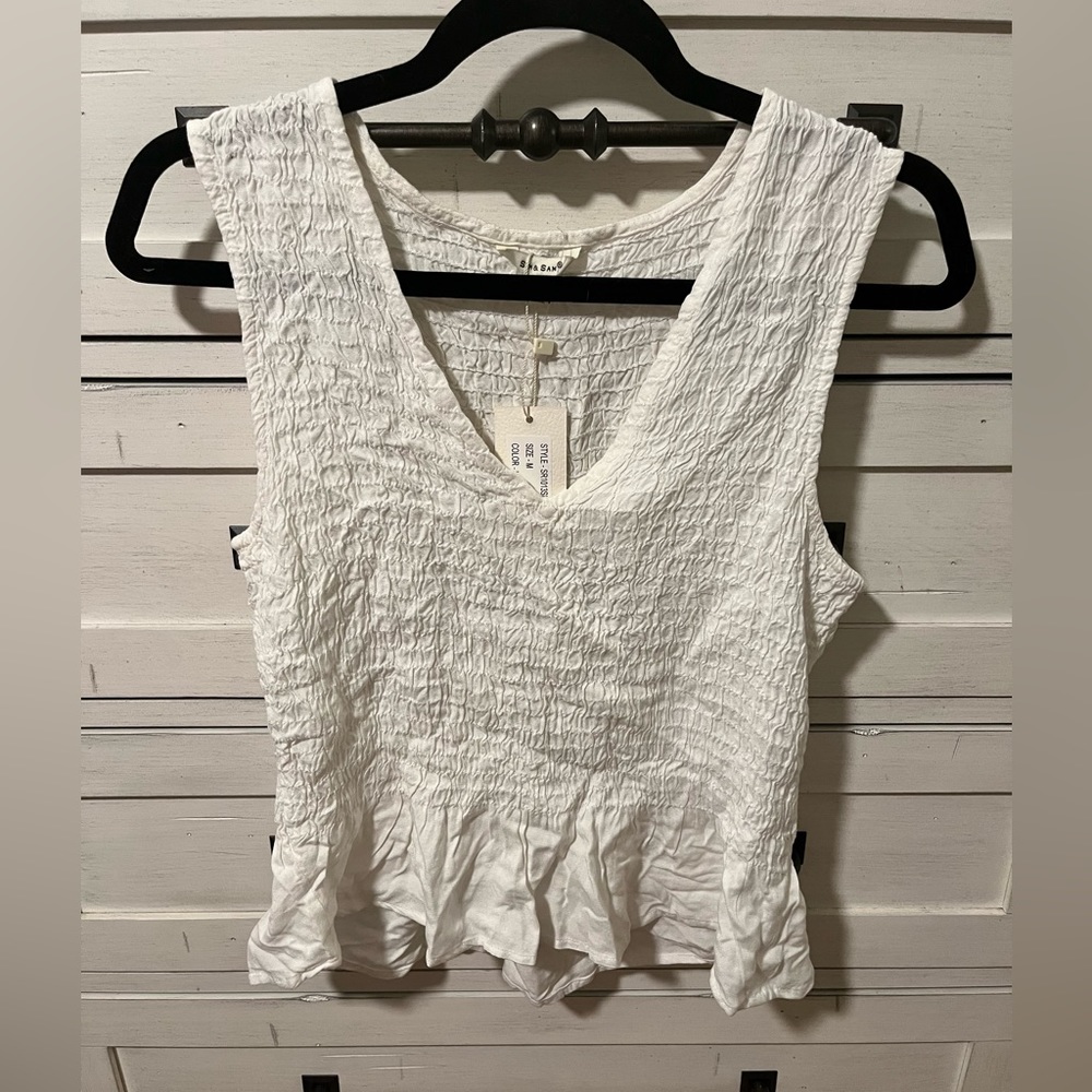 NWT SIM & SAM TANK SHIRT - size M